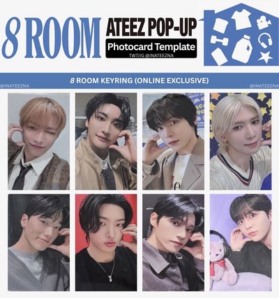 8 ROOM 線上限定鑰匙圈 星中（含小卡）
