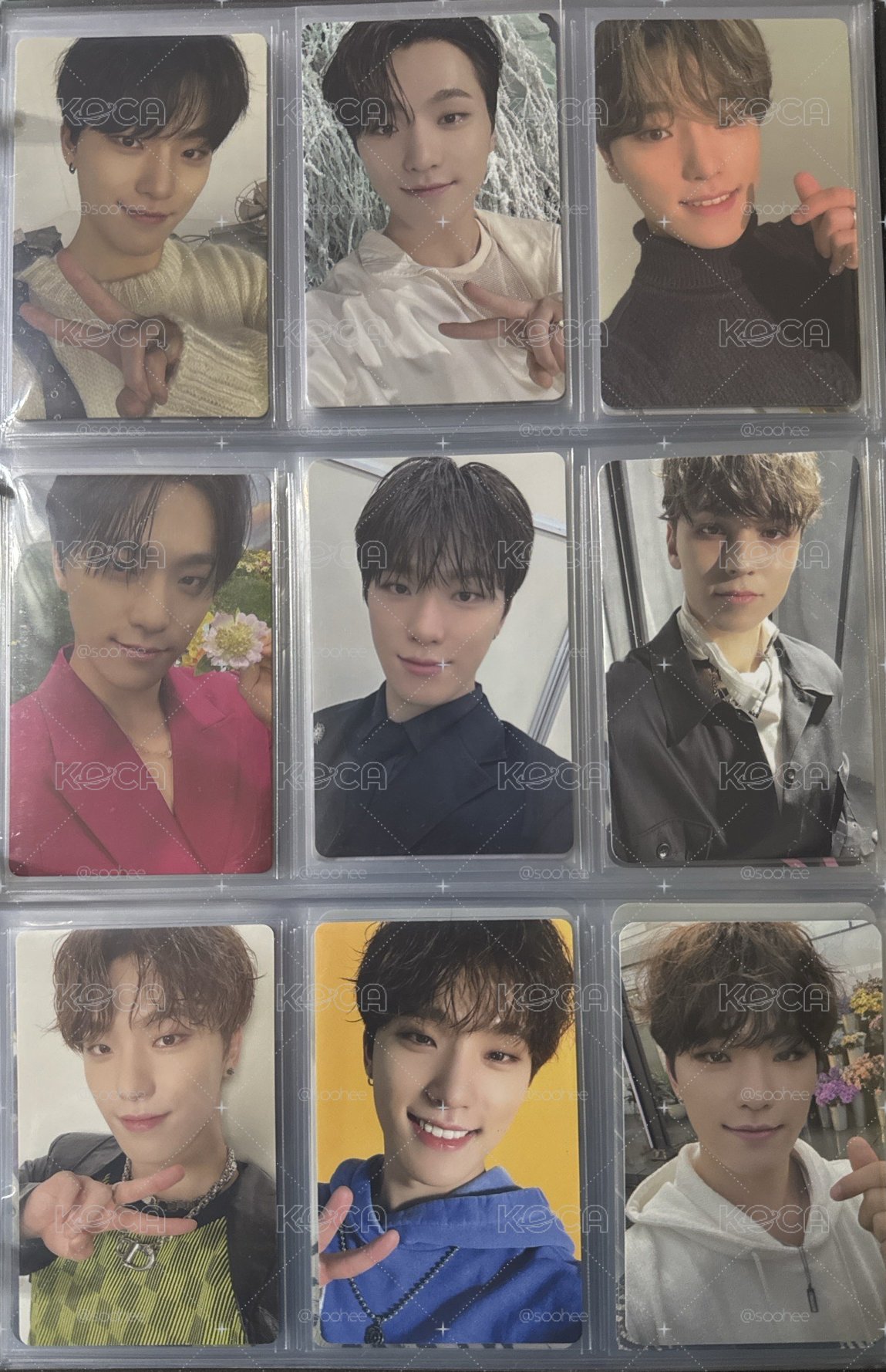 ❤️SEVENTEEN 俊、八、燦、率小卡