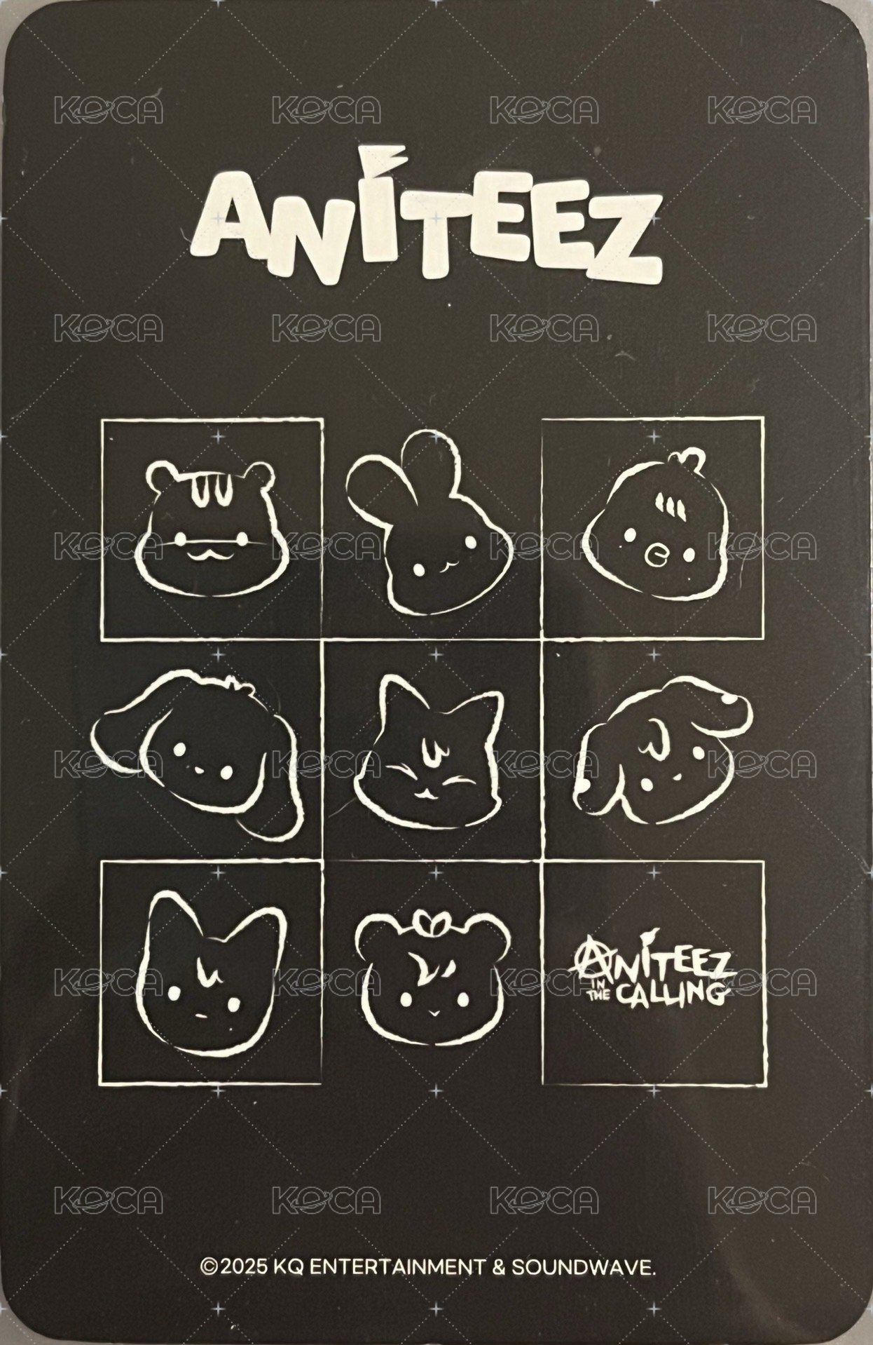 ANITEEZ IN THE CALLING 周邊卡 WINDBREAKER JACKET 背面