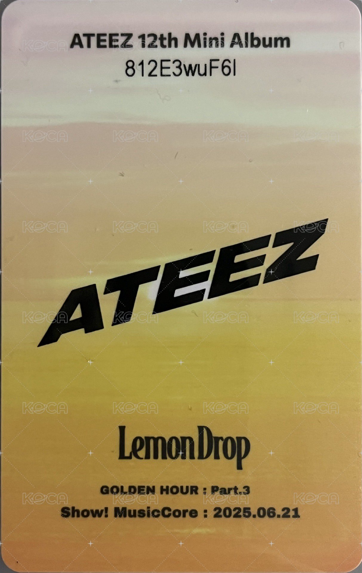 GH3 隨機卡 HIGHER STORE 背面