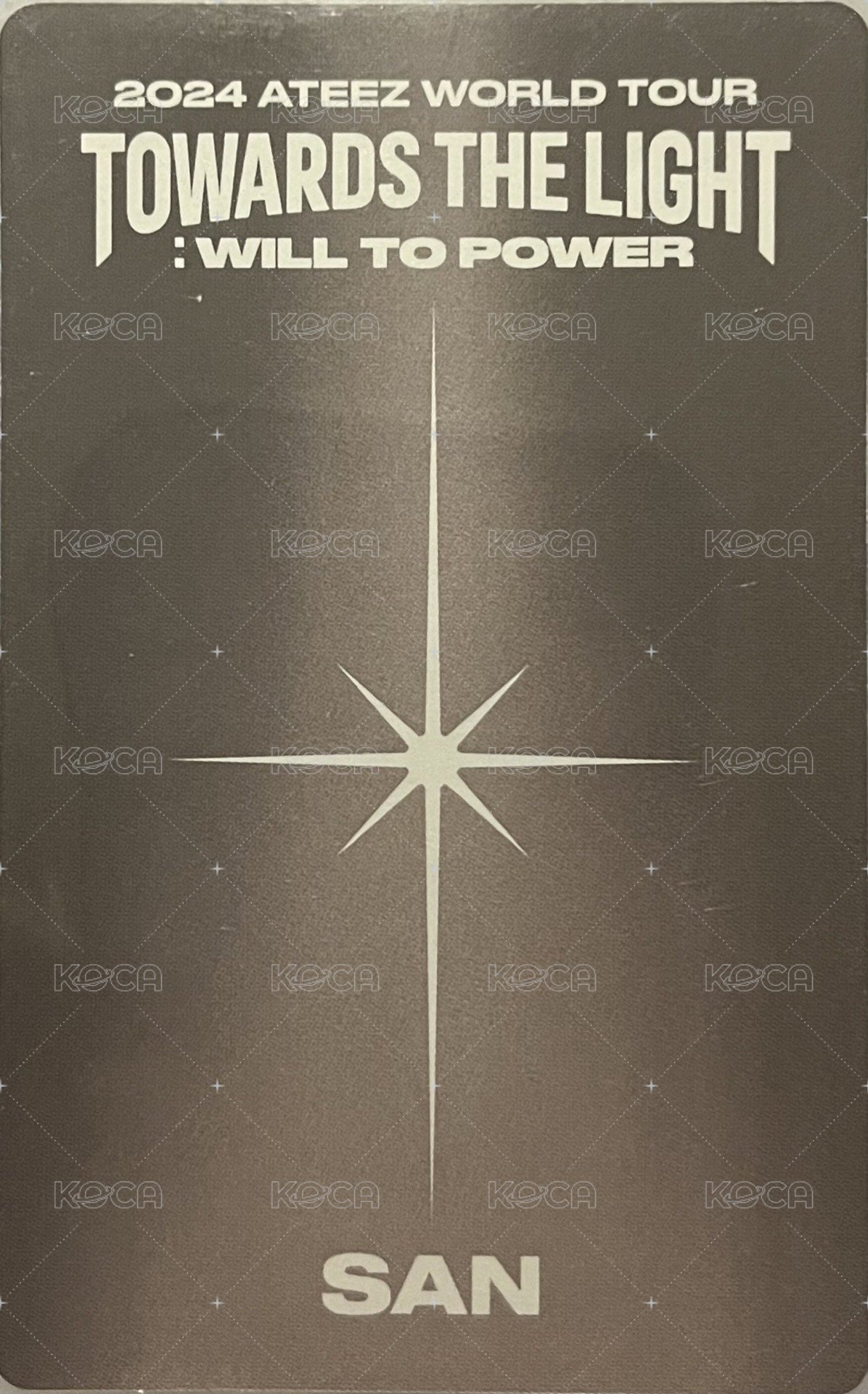 Towards the Light 周邊卡 PHOTO SET 背面