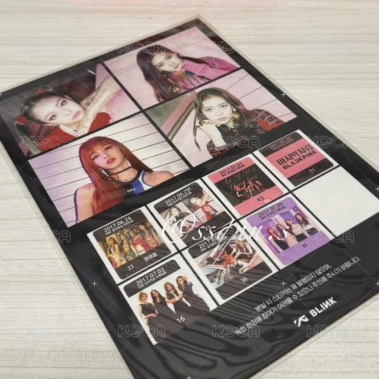 As If It’s Your Last 打歌卡 簽到卡 背面