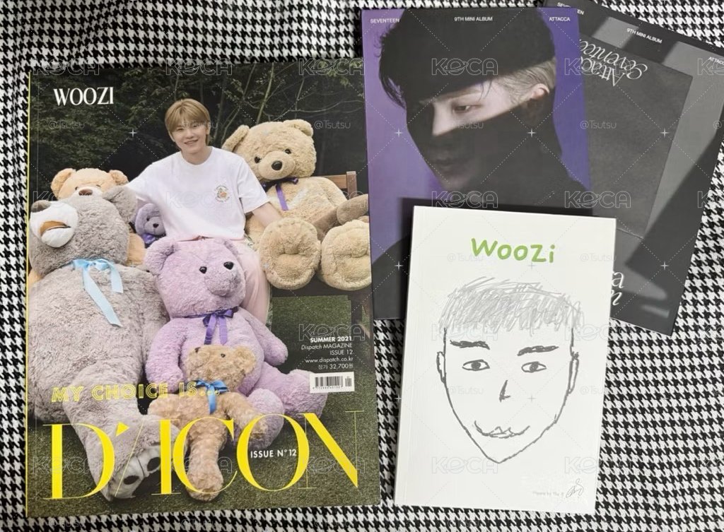 【現貨整圖出 可當日寄出】seventeen 21 日版 DICON woozi 李知勳 雜誌 抱熊 D社 抱熊勳