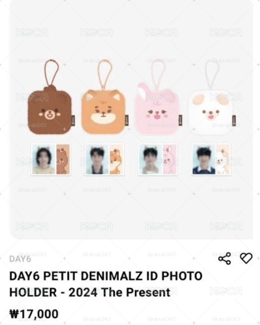 DAY6 DENIMALZ 方塊 證件照 吊飾 2024 The Present
