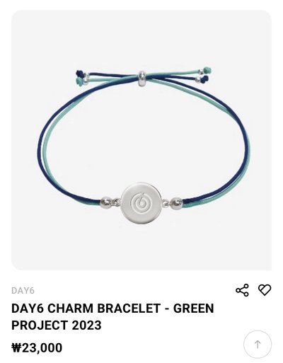 DAY6 Green Project 2023 手鏈