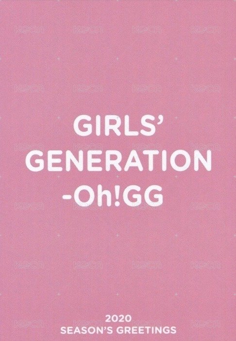 2020年曆 年曆卡  背面