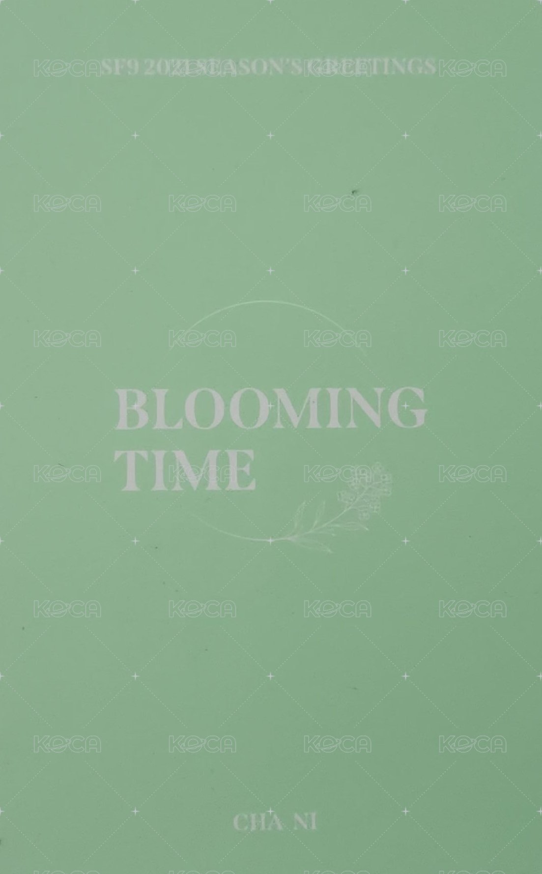 2021 SEASON'S GREETINGS  BLOOMING TIME 年曆卡 自拍卡 背面
