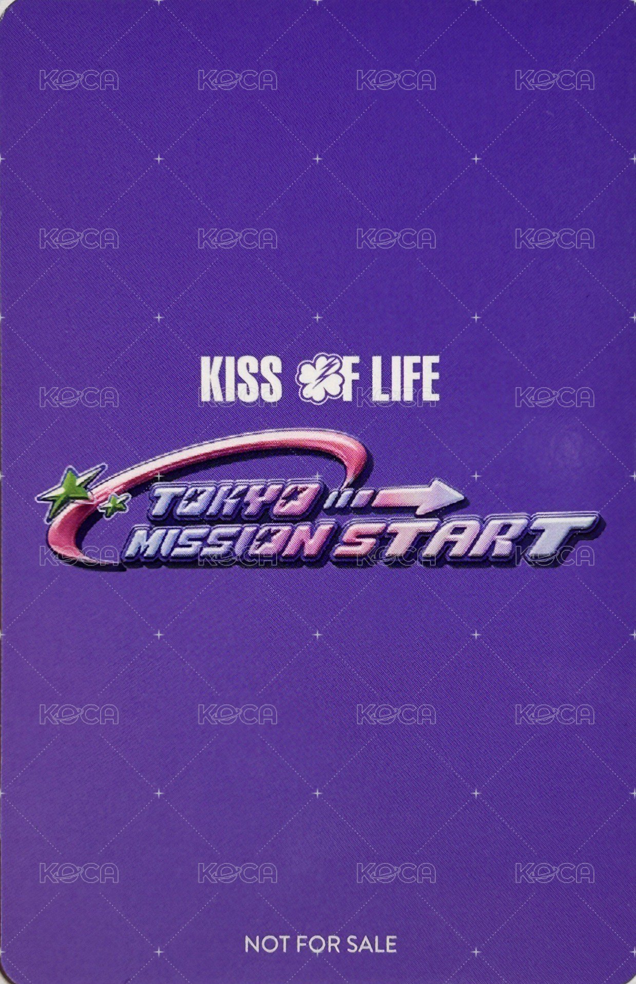 KISS OF LIFE Japan Debut Tour [Lucky Day] 入場卡 / 場限卡 12/28 B賞 背面