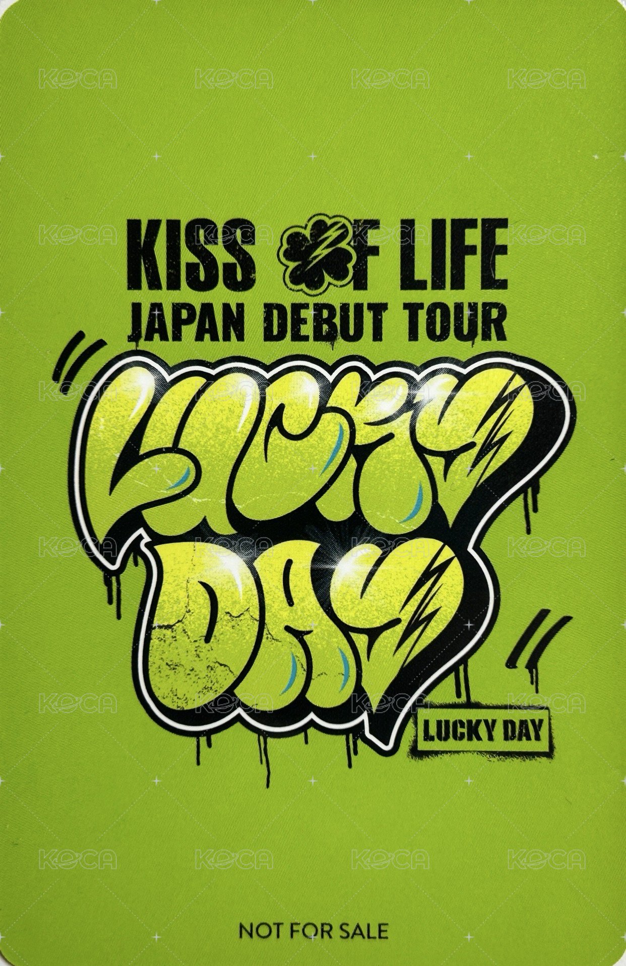 KISS OF LIFE Japan Debut Tour [Lucky Day] 日巡場限 入場卡 / 場限卡  背面