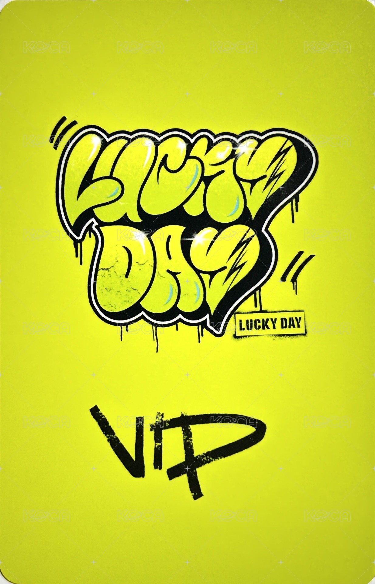 KISS OF LIFE Japan Debut Tour [Lucky Day] 入場卡 / 場限卡 日巡VIP入場卡 背面