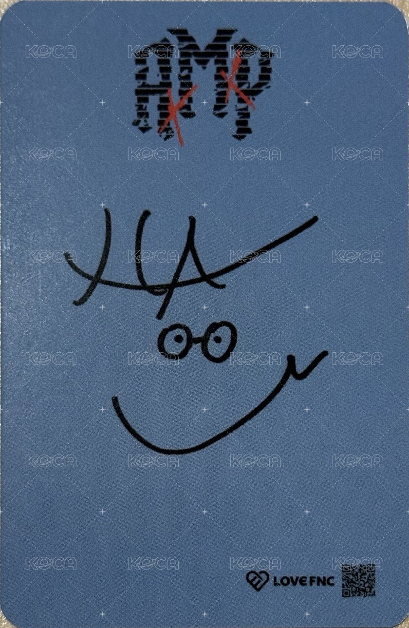 迷一 回歸showcase LOVE FNC 入場卡 / 場限卡 捐款卡 背面