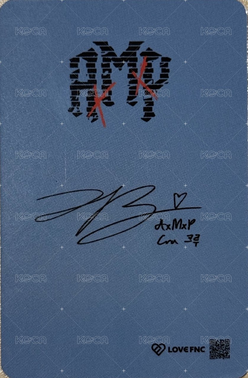 迷一 回歸showcase LOVE FNC 入場卡 / 場限卡 捐款卡 背面