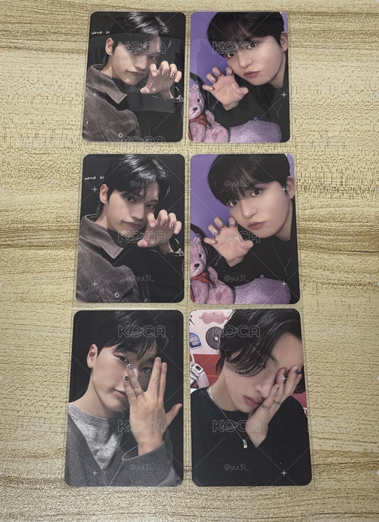 ATEEZ 傘 旼琦 友榮 鍾浩 FANPLDAY 指甲貼周邊卡