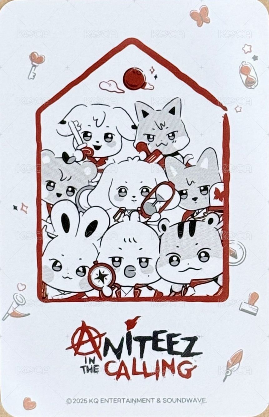ANITEEZ IN THE CALLING 周邊卡  背面