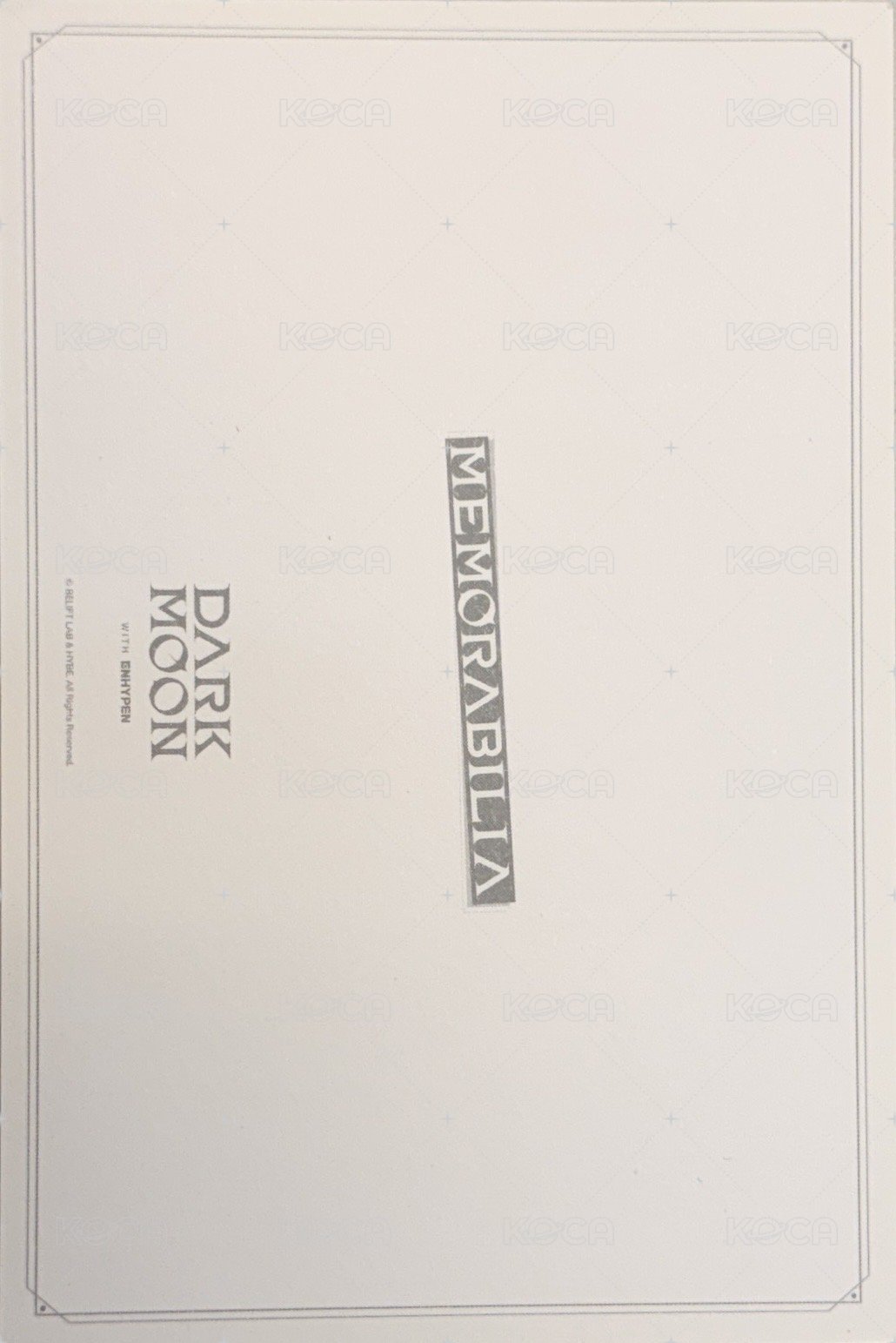 暗月特別專 明信片 團體 動漫ver. 背面