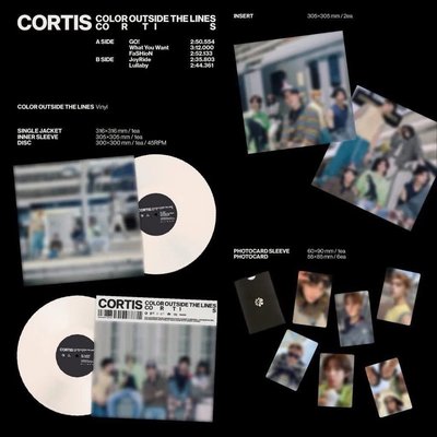 ［非現需等］CORTIS - COLOR OUTSIDE THE LINES 沙色白膠（美國通路）