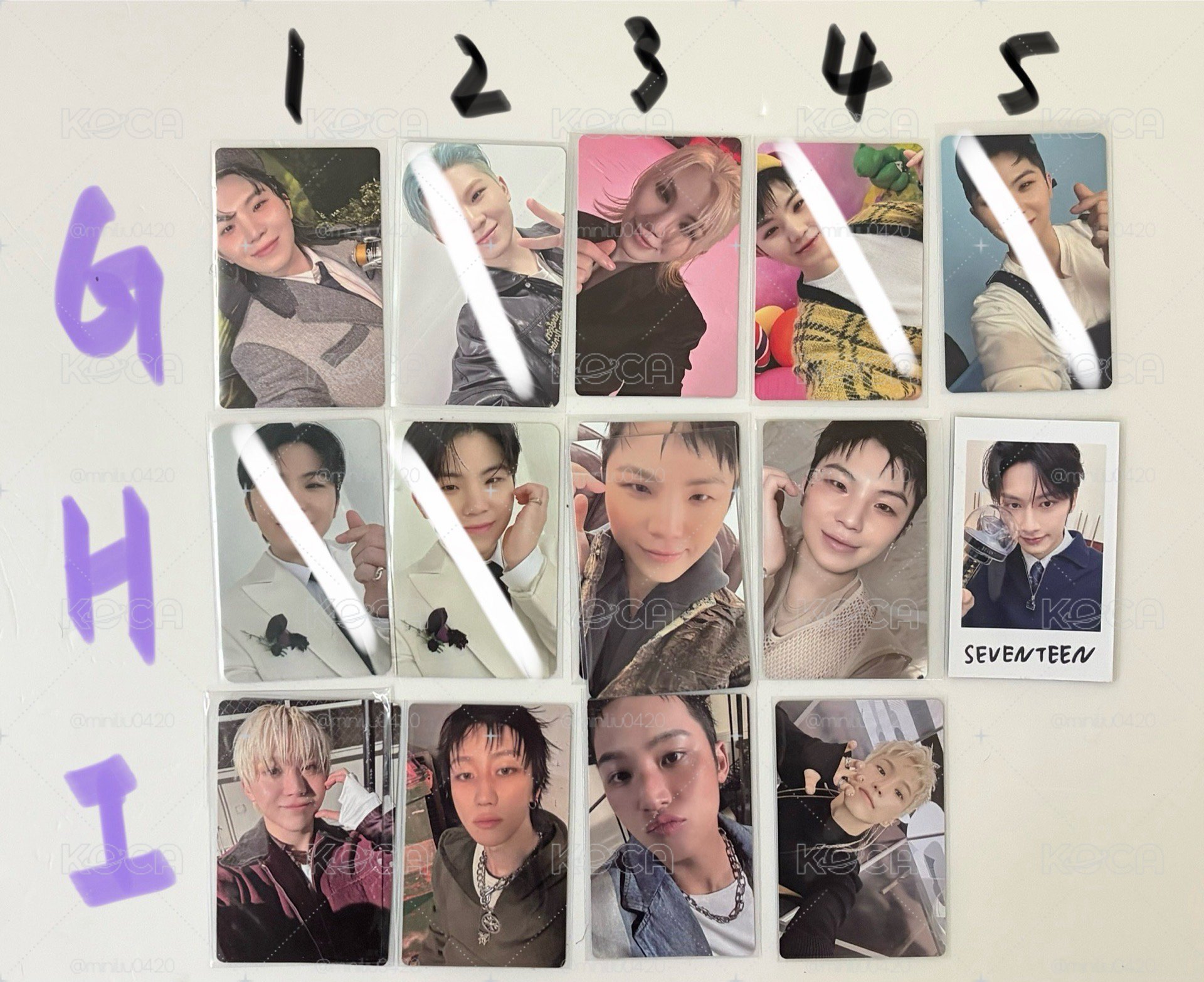 SEVENTEEN 小卡