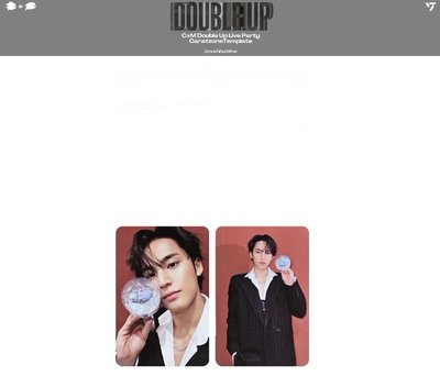 CxM DOUBLE UP 金珉奎 粽卡、卡包卡