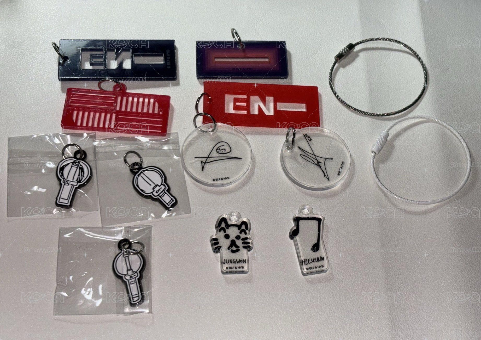 ENHYPEN POP UP ｜鑰匙圈吊飾 李羲承、梁禎元、西村力