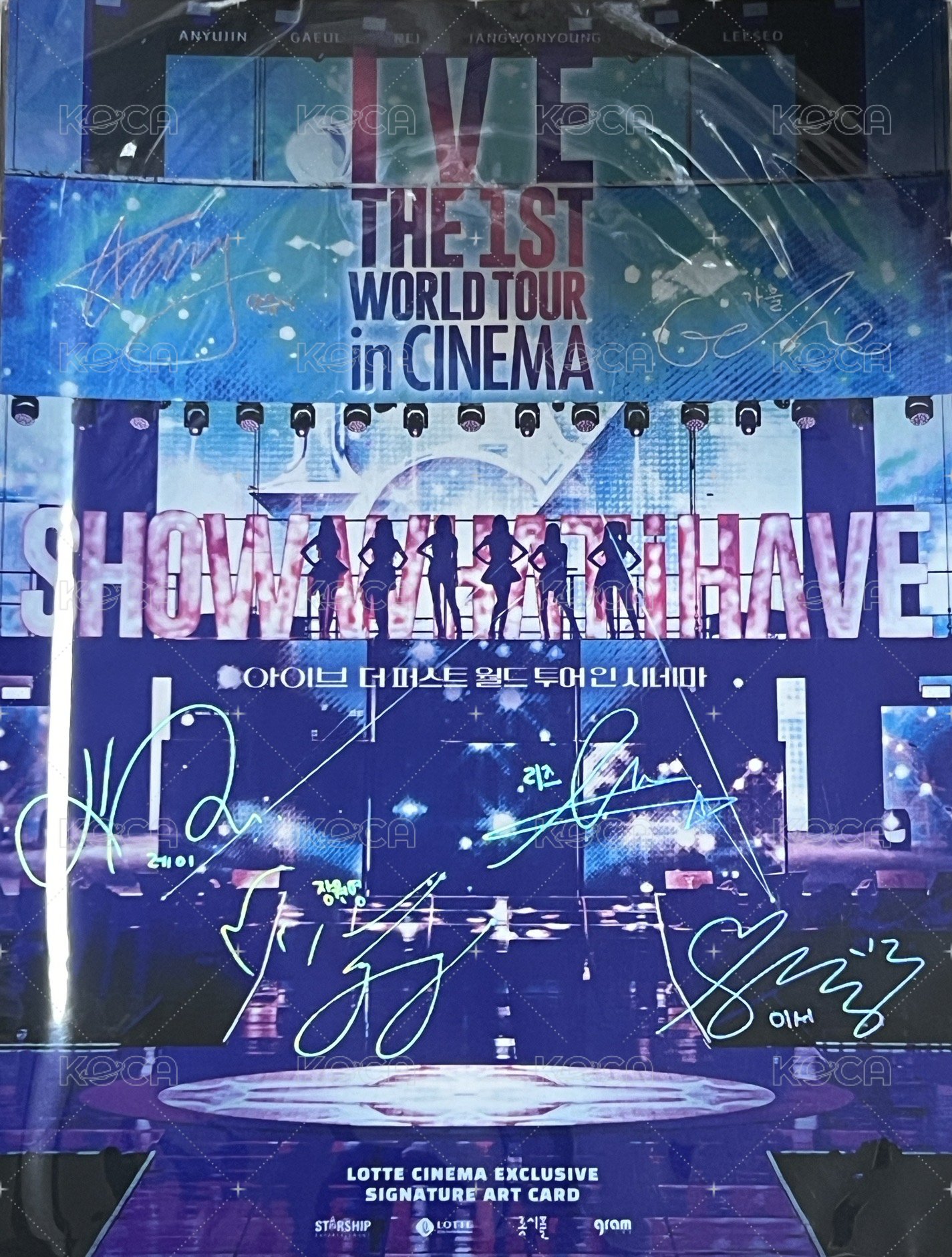 世巡電影 韓國第一週特典 明信片  背面