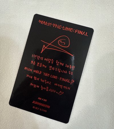 禎元 WTL FINAL 隨機卡 08/08 自拍卡