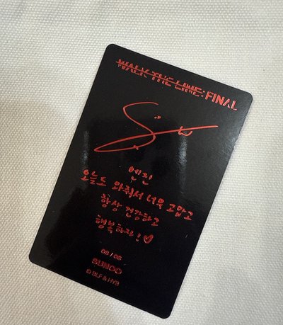 善禹 WTL FINAL 隨機卡 08/08 自拍卡