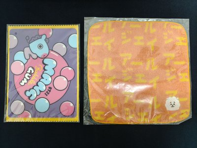 防彈少年團 BTS BT21 MANG 滑鼠墊 RJ カタカナ 手帕
