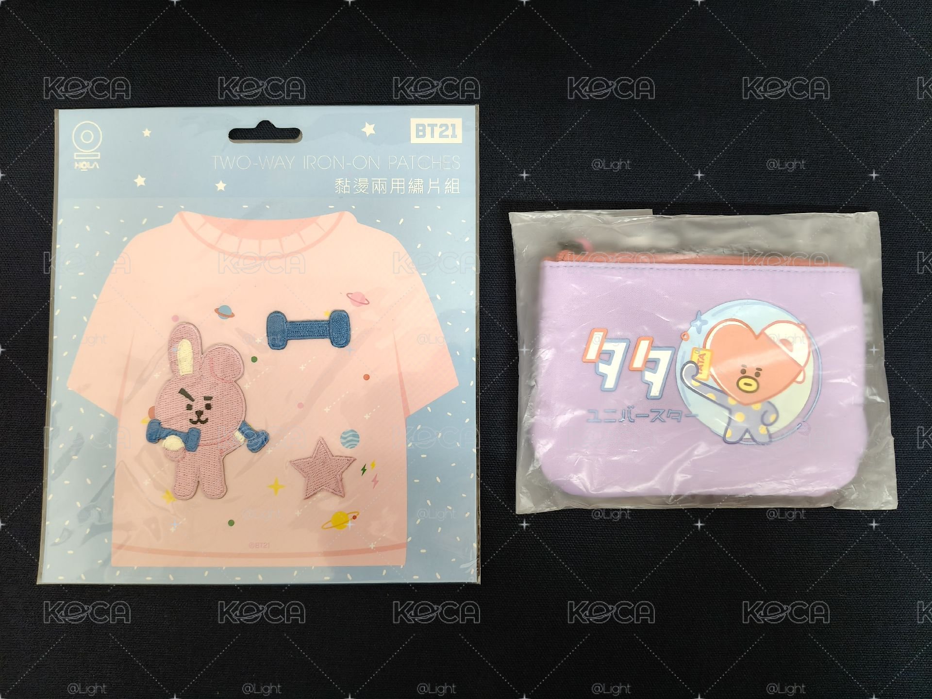 防彈少年團 BTS BT21 HOLA 黏燙兩用繡片組 COOKY TATA カタカナ 零錢包