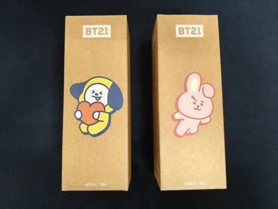 防彈少年團 BTS BT21 不鏽鋼真空保溫瓶 400ml CHIMMY COOKY