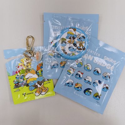 🐯藍色小精靈 isaac toast聯名吊飾+711 徽章*2(未拆+表演隊)