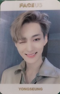 FACE US 專輯卡 OFFICIAL VER. PLASTIC PHOTO CARD A