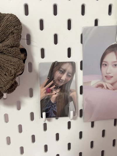 24玫瑰日幸運卡捏臉戒指藍