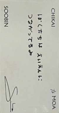 誓い CHIKAI 專輯卡 訊息卡