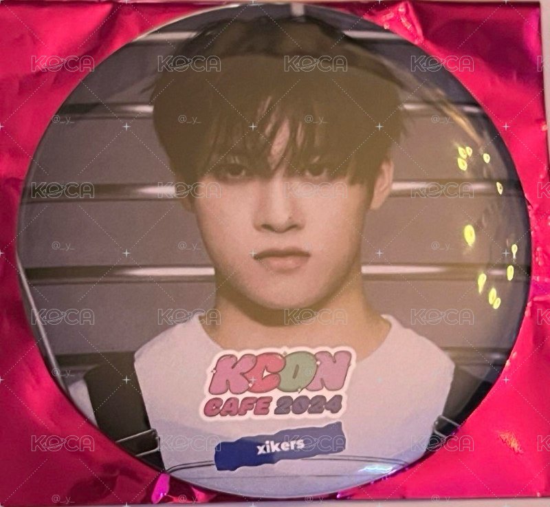 KCON JAPAN 2024 Cafe 咖啡廳徽章 xikers 絕版