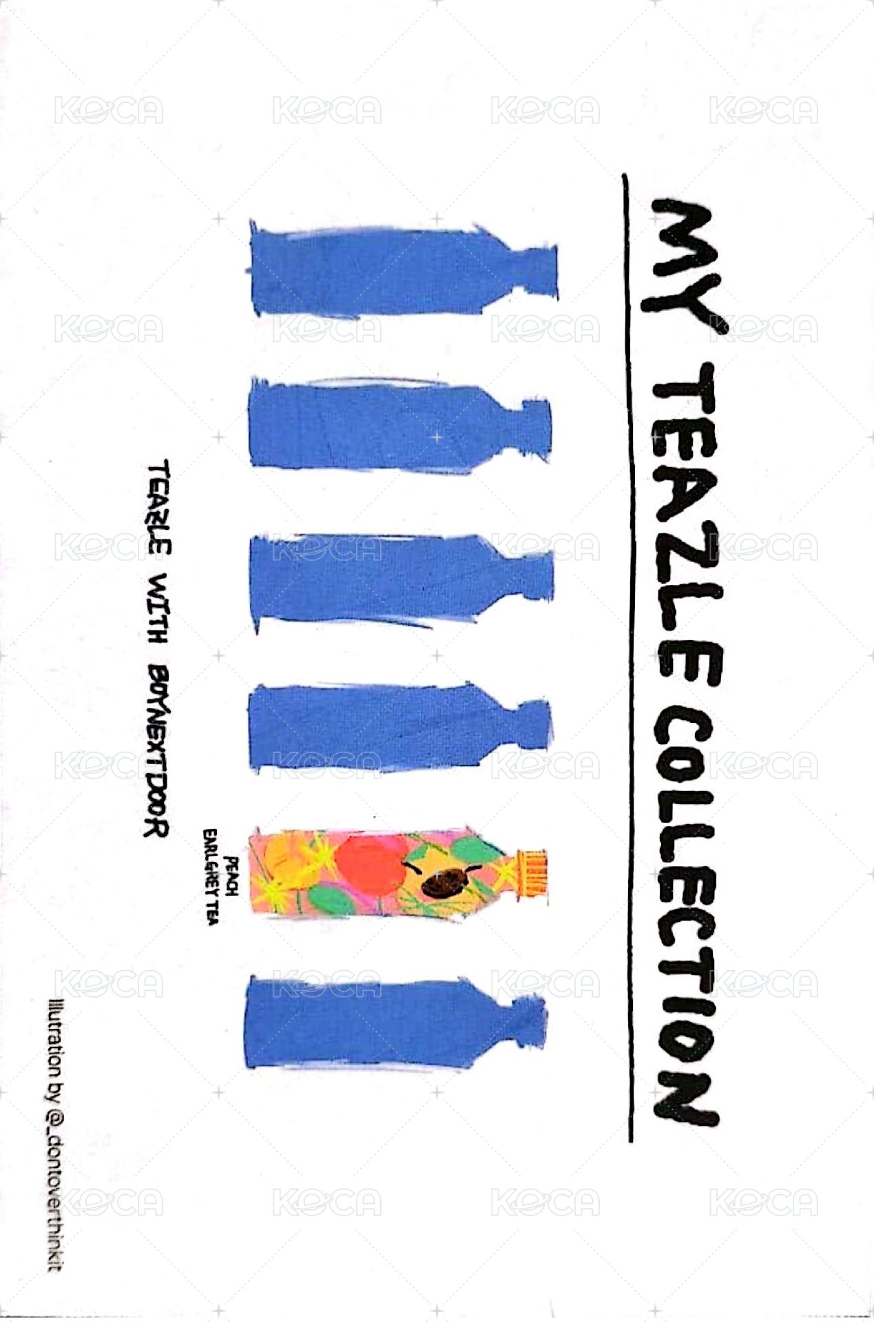 TEAZLE 代言 明信片  背面