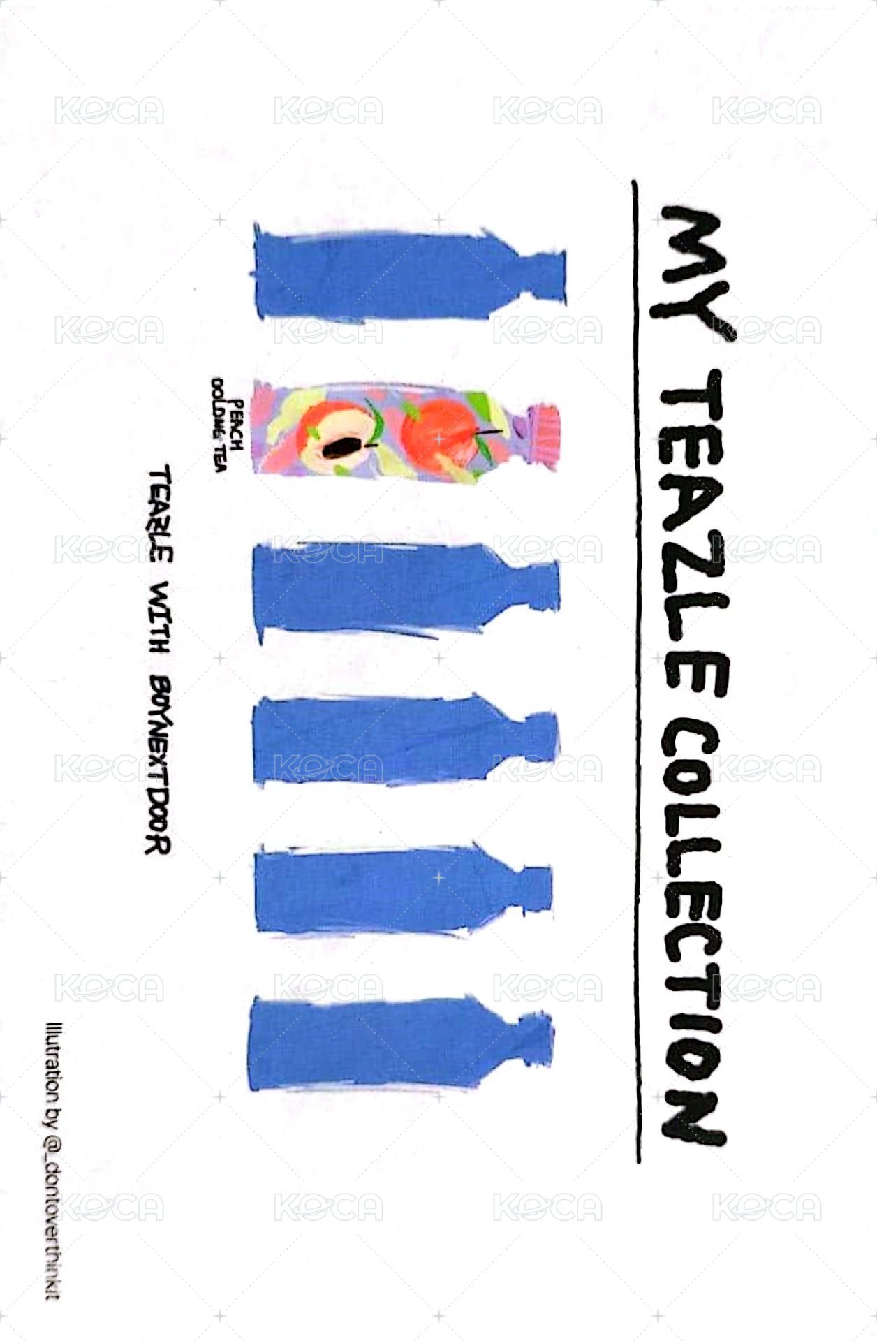 TEAZLE 代言 明信片  背面