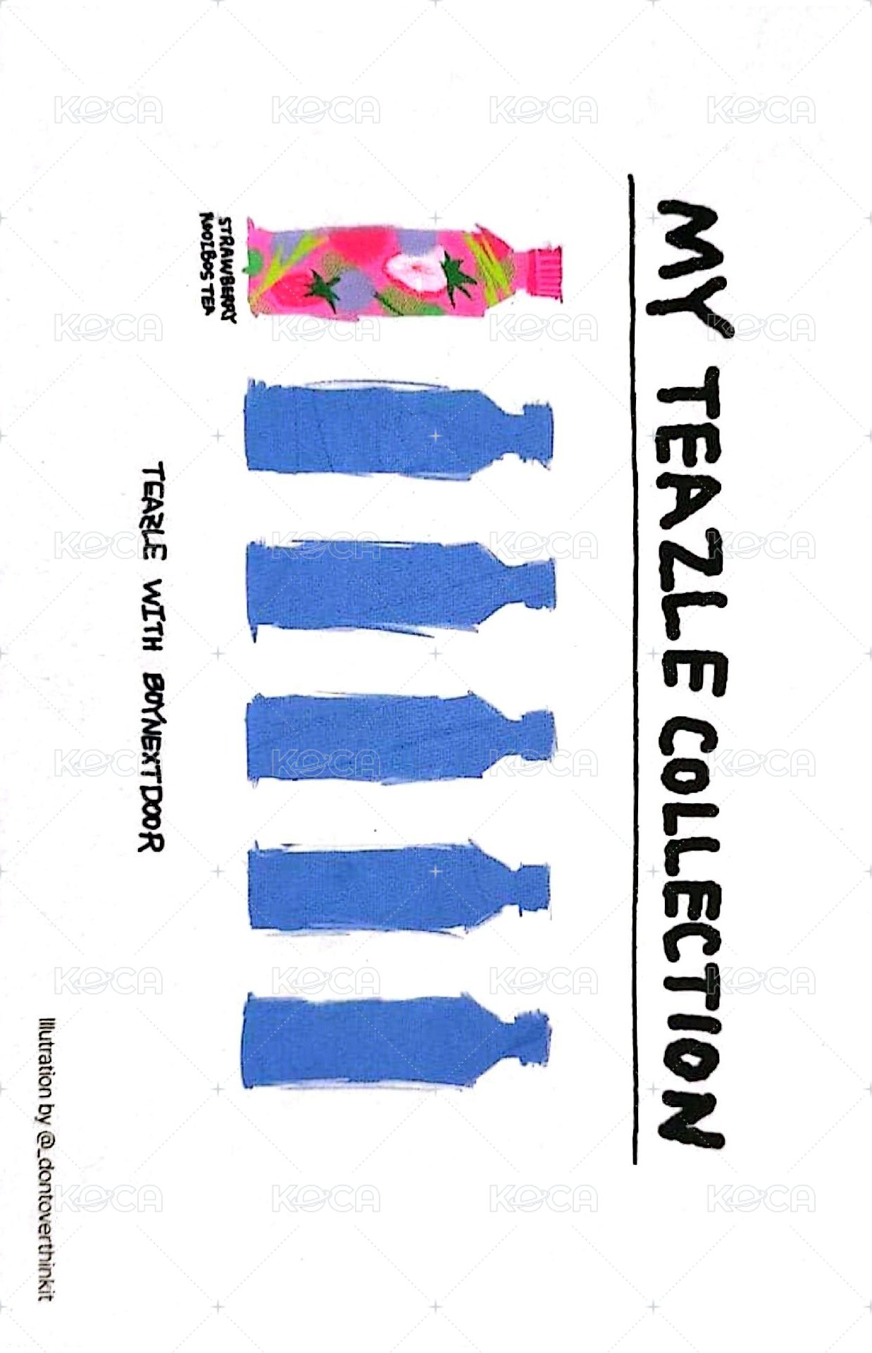 TEAZLE 代言 明信片  背面