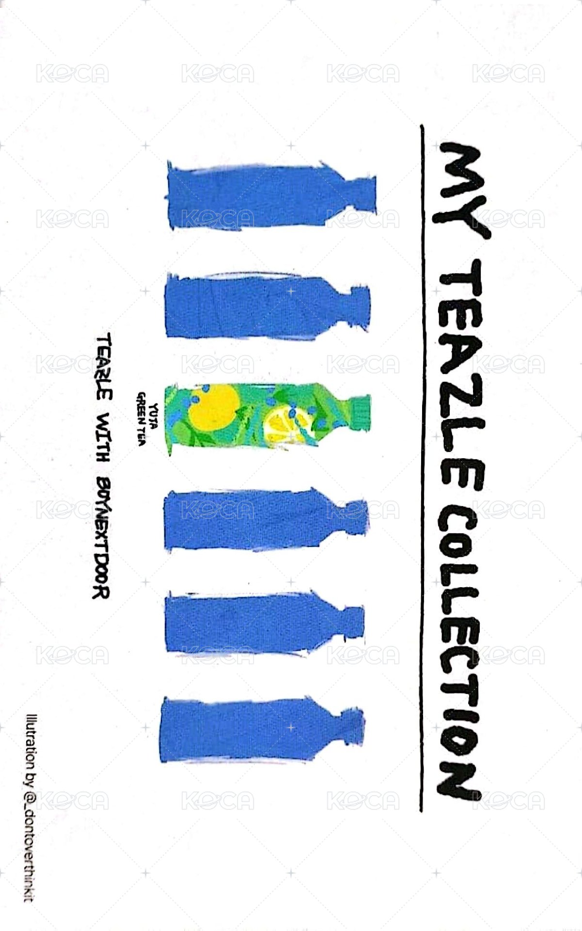 TEAZLE 代言 明信片  背面