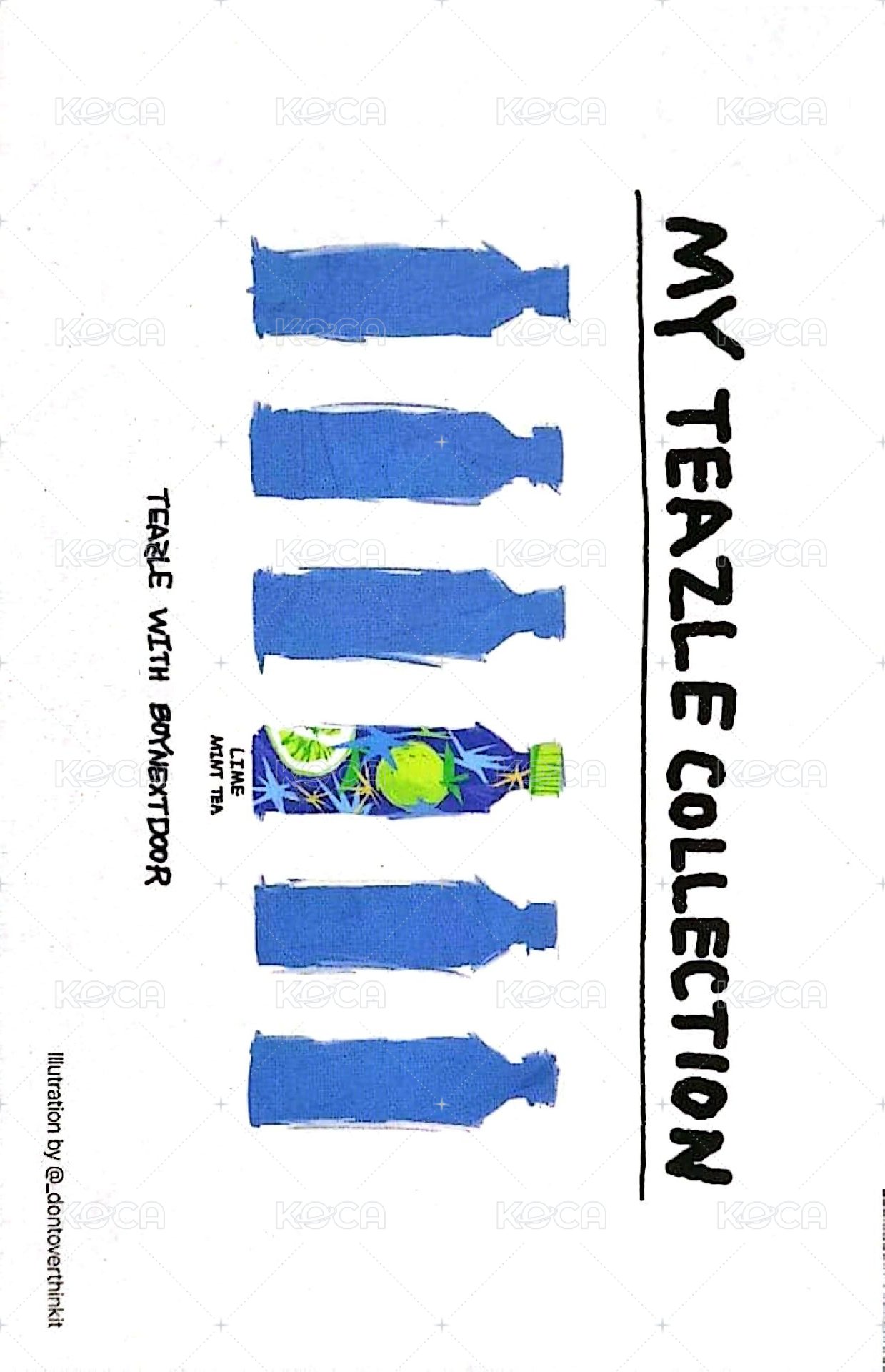 TEAZLE 代言 明信片  背面