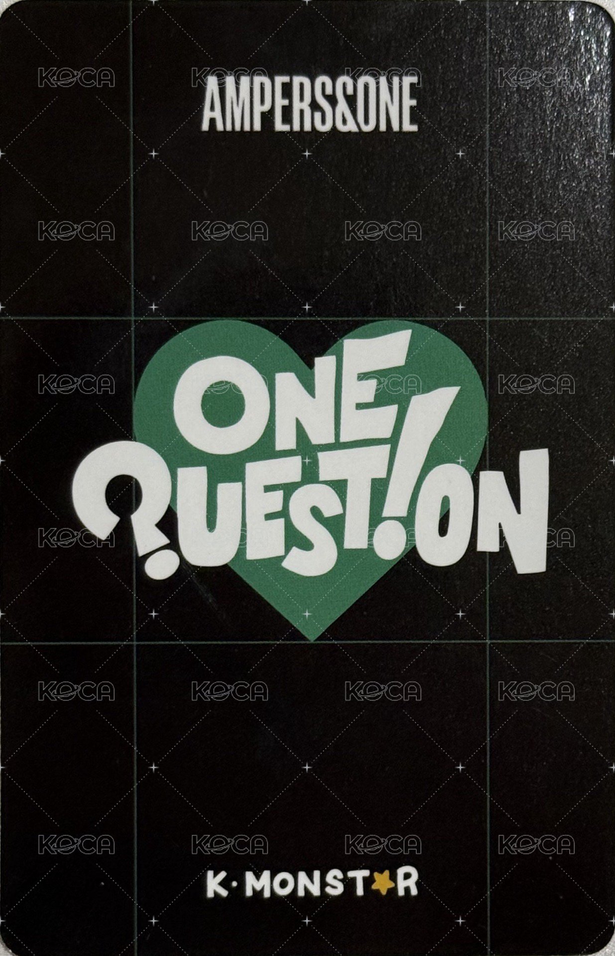 2024 One Question km 簽售卡  背面
