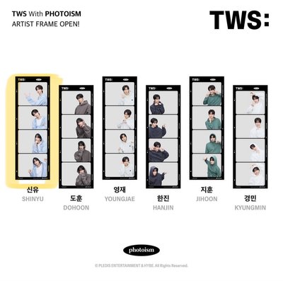 （現貨）tws 申惟 photoism空白拍貼