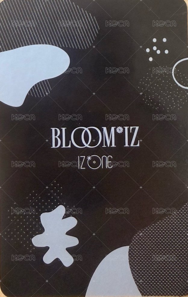 BLOOM*IZ 專輯卡  背面