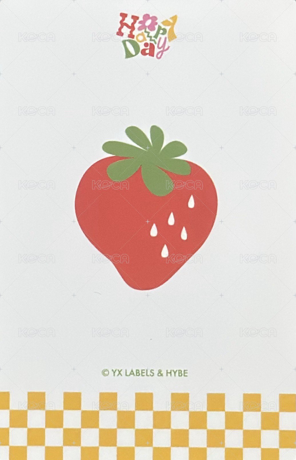 Happy Day  周邊卡 2025~2026 BIRTHDAY KIT卡-5 背面