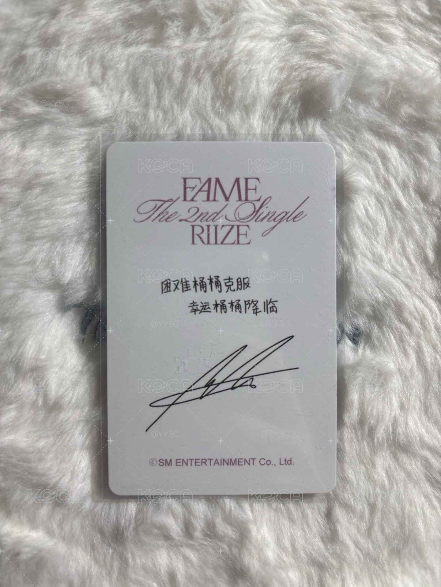 現貨 Anton FAME 泡泡摩奇 Photobook 特典卡 A版