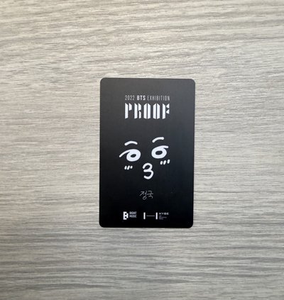 JK Proof展覽入場卡