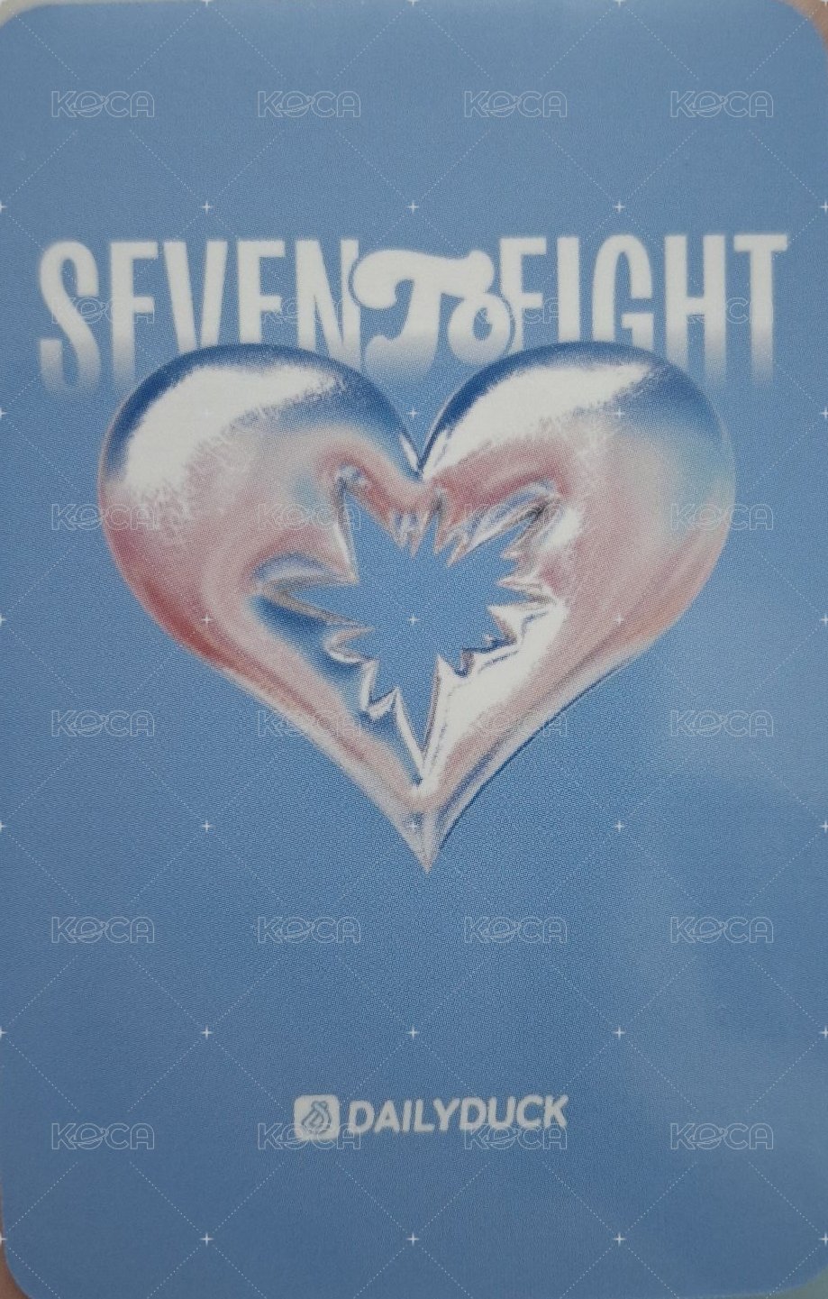 SEVENTOEIGHT 1st single Dailyduck 線下2.0 簽售卡  背面