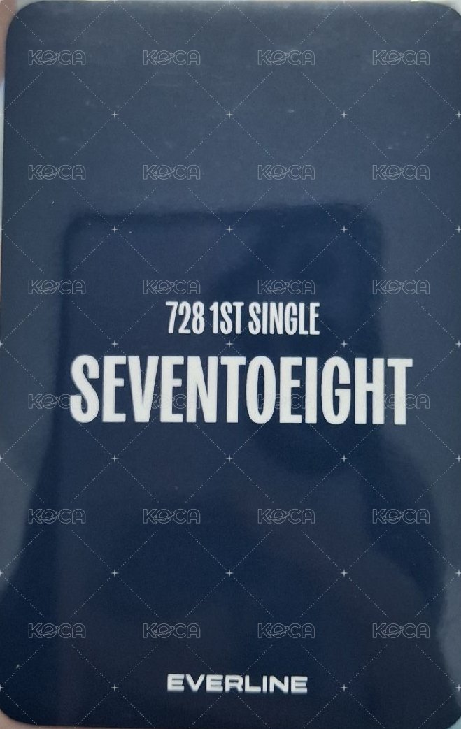 SEVENTOEIGHT 1st single el 線上1.0 簽售卡  背面