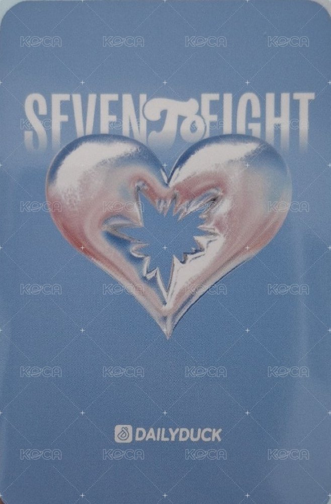 SEVENTOEIGHT 1st single Dailyduck 線下2.0 簽售卡  背面