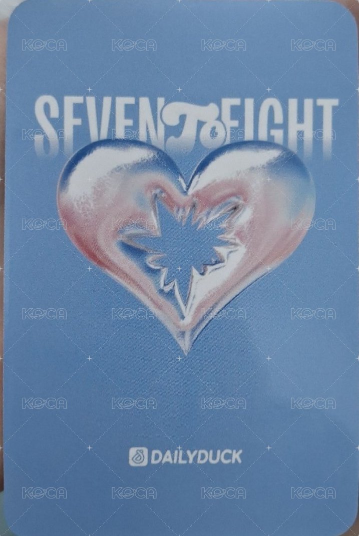 SEVENTOEIGHT 1st single Dailyduck 線下2.0 簽售卡  背面