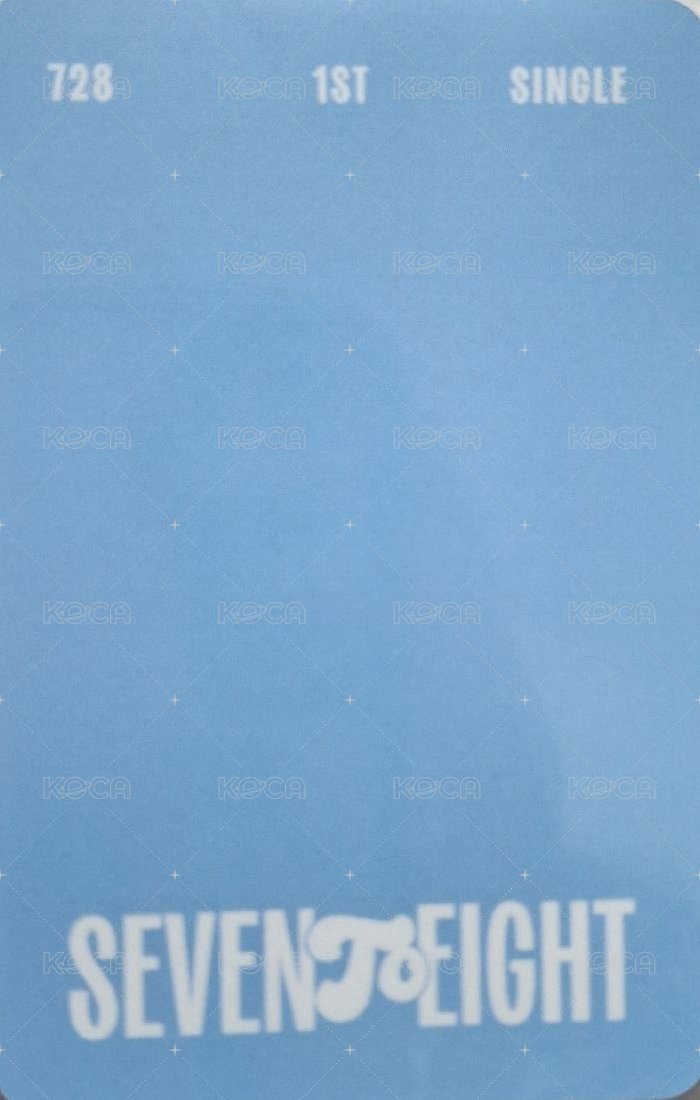 SEVENTOEIGHT 1st single PDSR 藍卡背 專輯卡  背面